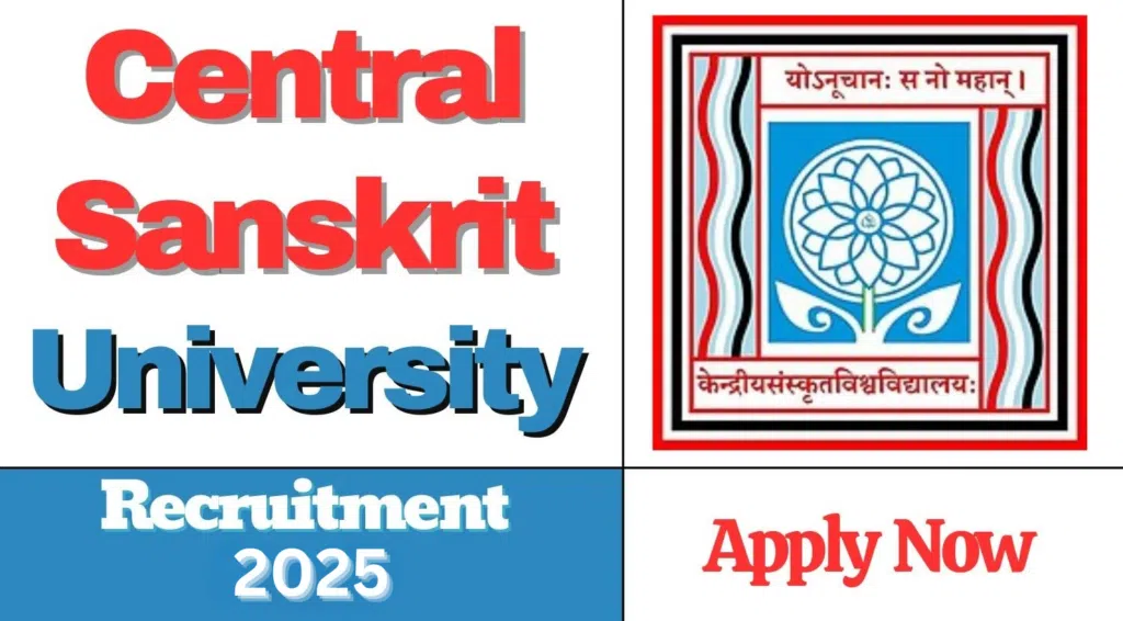 Central Sanskrit University Recruitment 2025: Young Professionals (15 Posts)